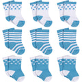 9-Pack Baby Boys Stars Jersey Crew Socks