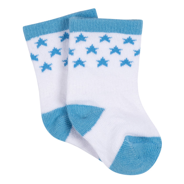 3-Pack Baby Boys Boy Stars Jersey Crew Socks
