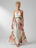Amiel – Women's Floral Halter Maxi Dress | Huna