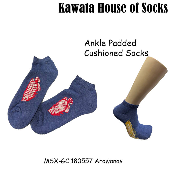 Ankle Padded Cushioned Socks - Arowanas
