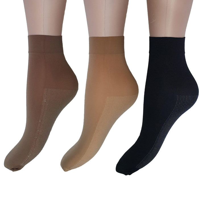 Ankle Stocking with  Cotton Blend sole - Kawata House of Socks