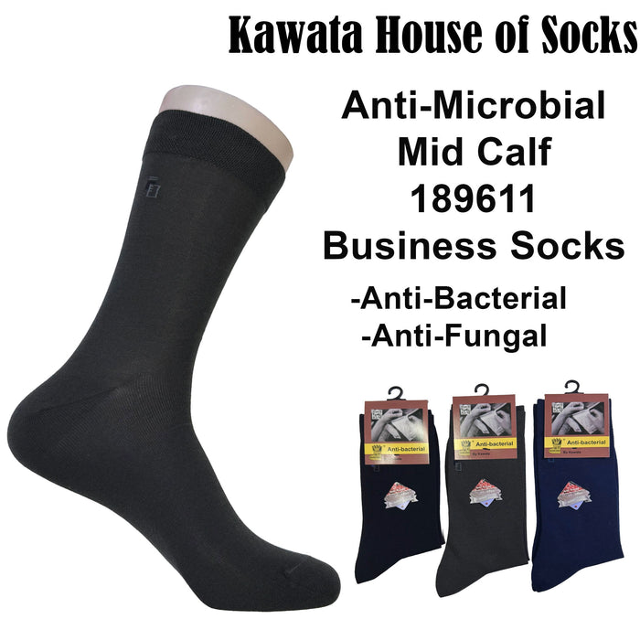 Anti-Microbial Mid Calf 189611 Business Socks | Anti Bacterial and Anti Fungal Office Socks