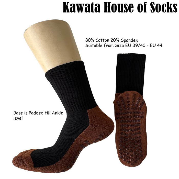 Anti Slip Cushioned Base Grip Socks EU39-EU44 | Yoga Pilate Socks