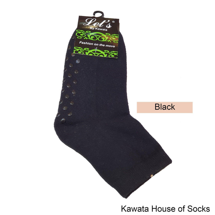 Anti-Slip Padded Quarter Socks for Ladies - Kawata House of Socks
