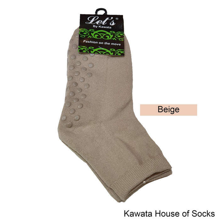 Anti-Slip Padded Quarter Socks for Ladies - Kawata House of Socks
