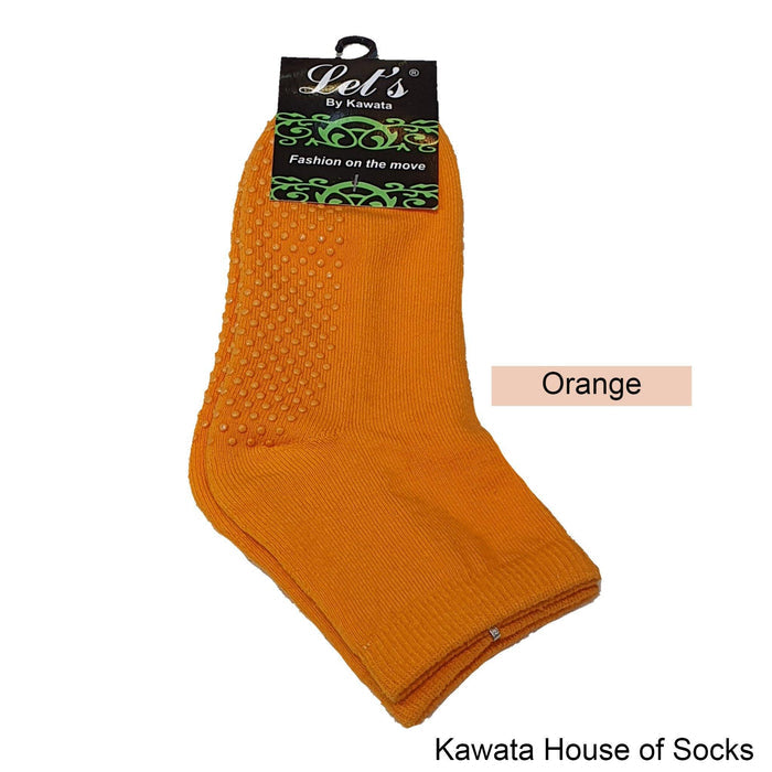 Anti-Slip Padded Quarter Socks for Ladies - Kawata House of Socks