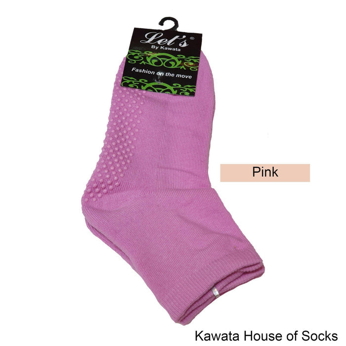 Anti-Slip Padded Quarter Socks for Ladies - Kawata House of Socks