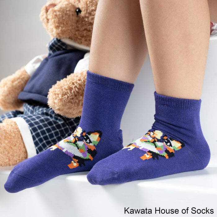 Anti-Slip Quarter Artistic Cat Socks - Kawata House of Socks