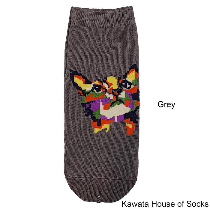 Anti-Slip Quarter Artistic Cat Socks - Kawata House of Socks