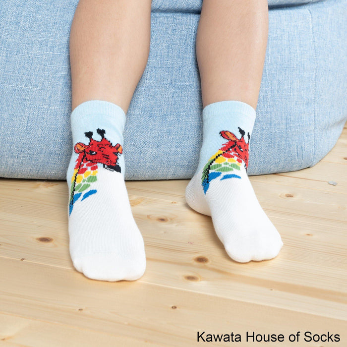 Anti-Slip Quarter Giraffe Socks - Kawata House of Socks