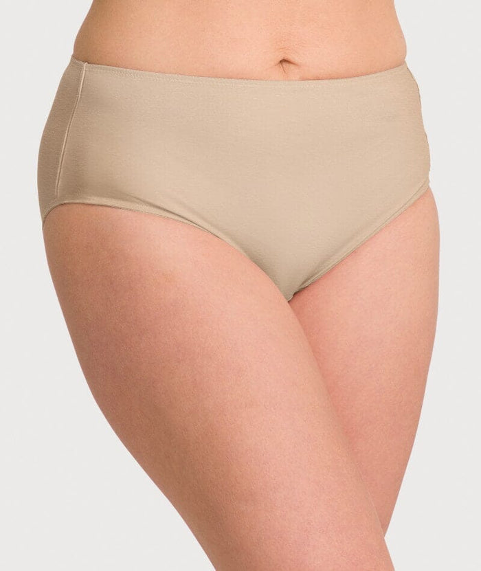 Ava & Audrey Clementine Cotton Full Brief 2 Pack - Nude/Sea Green Knickers