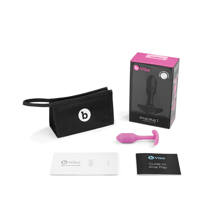 Small Fuchsia B-Vibe Snug Plug 1 in Anal Toys Category Intimates Adult Boutique