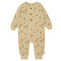 Baby Boys Olive Gray Apple Long Leg Slouch Romper Rompers Gerber®