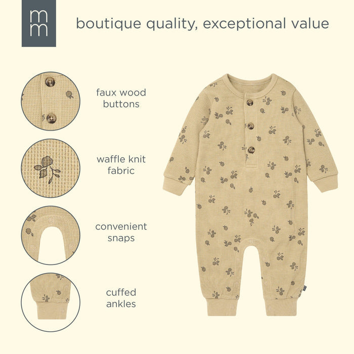 Baby Boys Apple Waffle Slouch Romper rompers modern moments™ by Gerber®