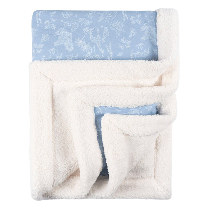 Baby Boys Blue Jungle Plush Blanket Blankets Gerber®