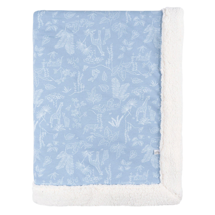 Baby Boys Blue Jungle Plush Blanket Blankets Gerber®