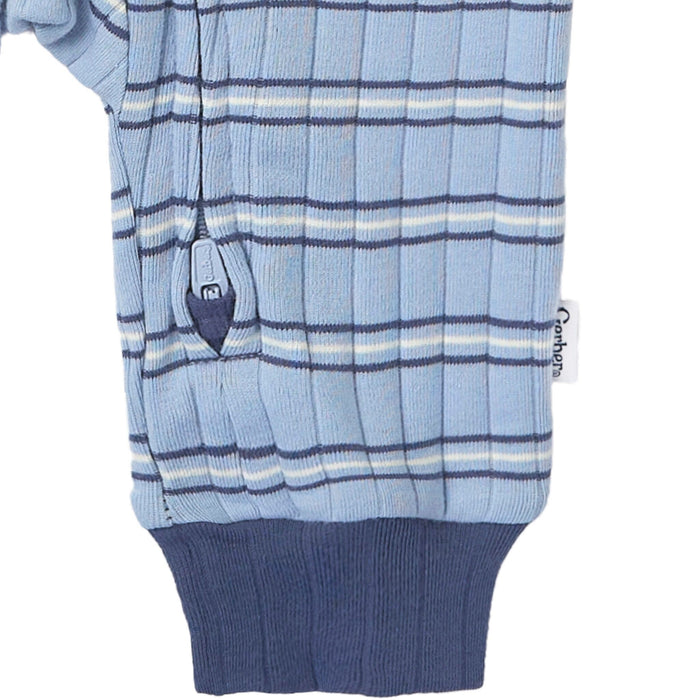 Baby Boys Blue Stripe Romper rompers Gerber®