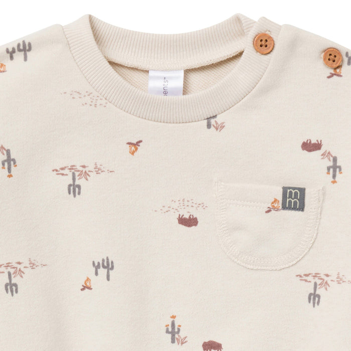 Baby Boys Gray Buffalo Desert Bubble Romper Rompers Modern Moments™ by Gerber®