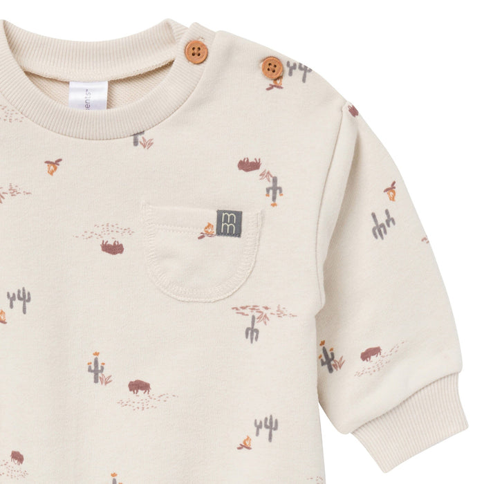 Baby Boys Gray Buffalo Desert Bubble Romper Rompers Modern Moments™ by Gerber®