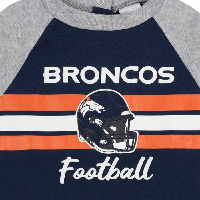 Baby Boys Denver Broncos Footed Pajamas Sleepwear NFL