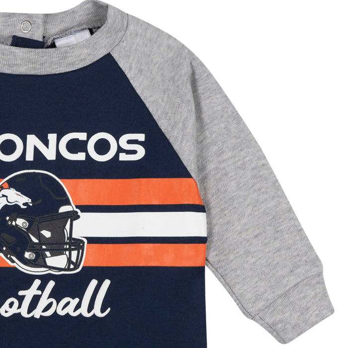 Baby Boys Denver Broncos Footed Pajamas Sleepwear NFL