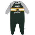 Baby Boys Green Bay Packers Footed Pajamas Sleepwear NFL