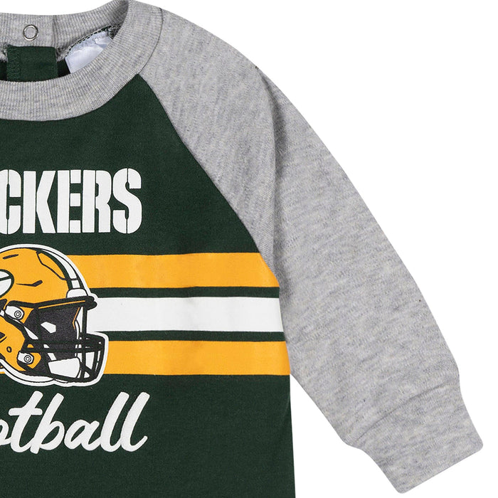 Baby Boys Green Bay Packers Footed Pajamas Sleepwear NFL