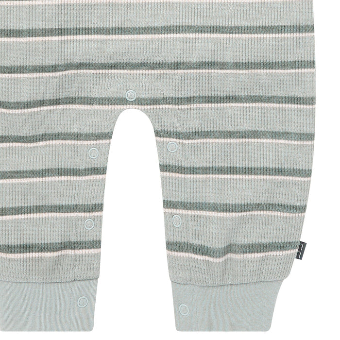 Baby Boys Green Stripes Long Leg Slouch Romper Rompers Gerber®