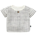 Baby Boys Dk Grey Plaid Henley Drop Shoulder Top Tops Modern Moments™ by Gerber®