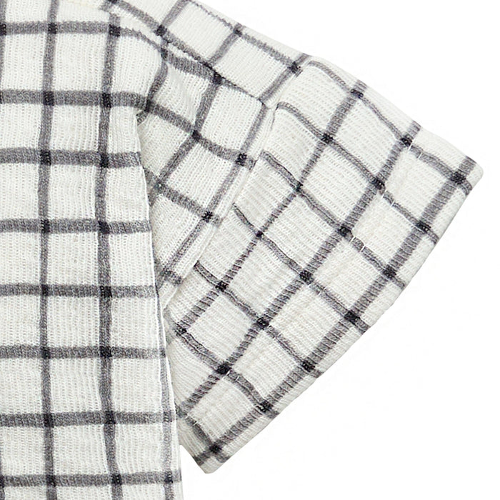 Baby Boys Dk Grey Plaid Henley Drop Shoulder Top Tops Modern Moments™ by Gerber®