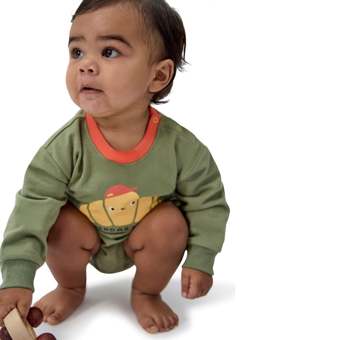 Baby Boys Legendary Rolls Sweatshirt Bubble Romper rompers Onesies® Brand