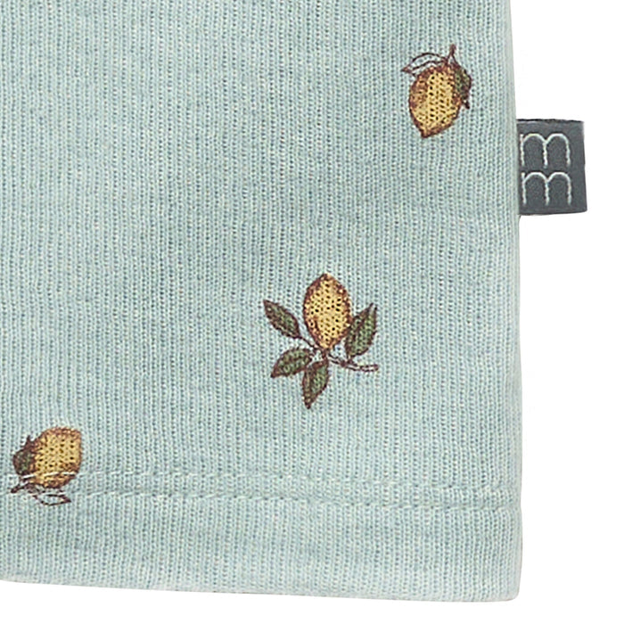 Baby Boys Lt Sky Lemon Henley Drop Shoulder Top Tops Modern Moments™ by Gerber®