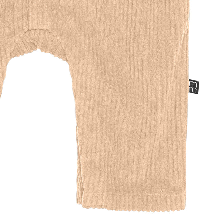 Baby Boys Light Tan Corduroy Oversized Romper