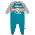 Baby Boys Miami Dolphins Footed Pajamas Sleepwear NFL