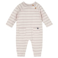Baby Boys Oatmeal Heather Raglan Sleeve & Long Leg Romper Rompers Modern Moments™ by Gerber®