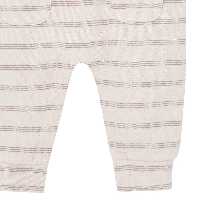 Baby Boys Oatmeal Heather Raglan Sleeve & Long Leg Romper Rompers Modern Moments™ by Gerber®