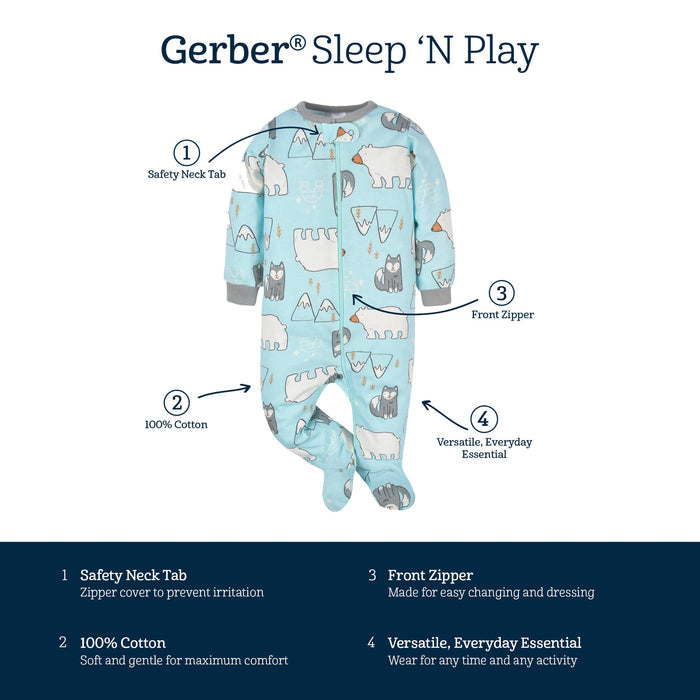 Baby Boys Polar Pals Sleep 'N Play