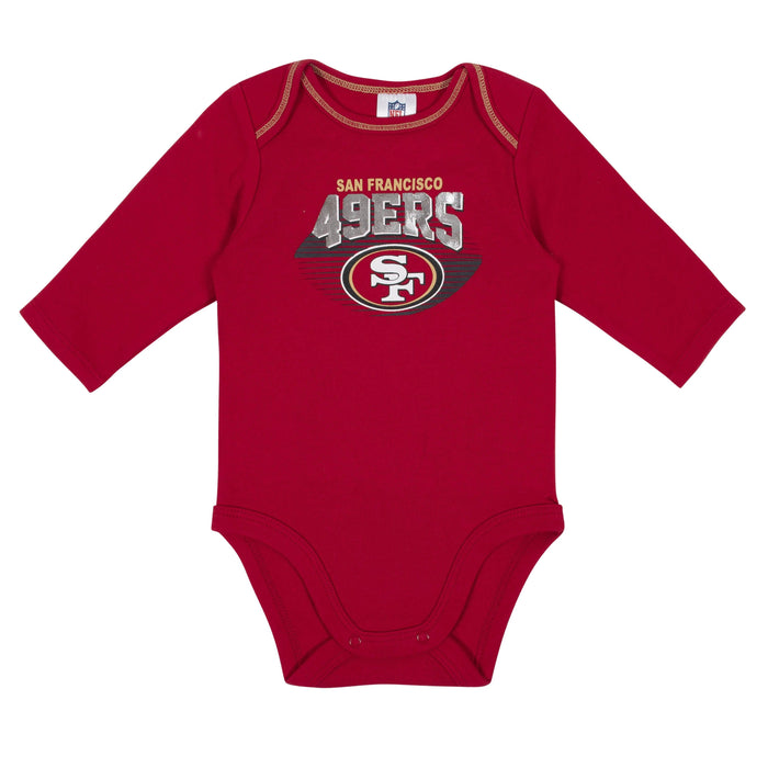 Baby Boys San Francisco 49ers Long Sleeve Bodysuit, 2-pack -Gerber Childrenswear