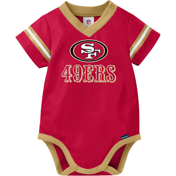 Baby Boys 49ers Short Sleeve Jersey Bodysuit NFL NFL