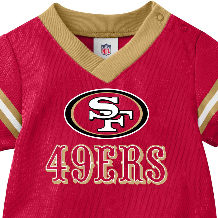 Baby Boys 49ers Short Sleeve Jersey Bodysuit NFL NFL
