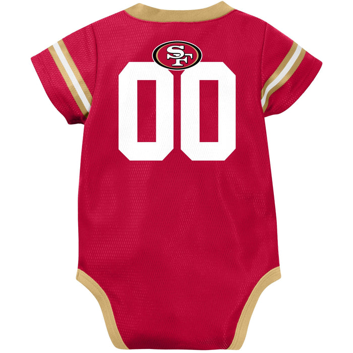 Baby Boys 49ers Short Sleeve Jersey Bodysuit NFL NFL