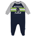 Baby Boys Seattle Seahawks Footed Pajamas Sleepwear NFL