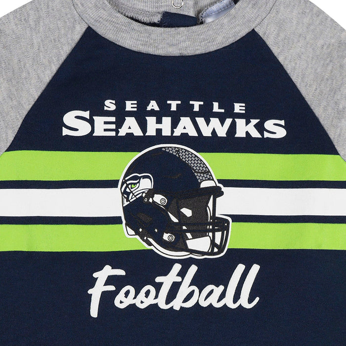 Baby Boys Seattle Seahawks Footed Pajamas Sleepwear NFL