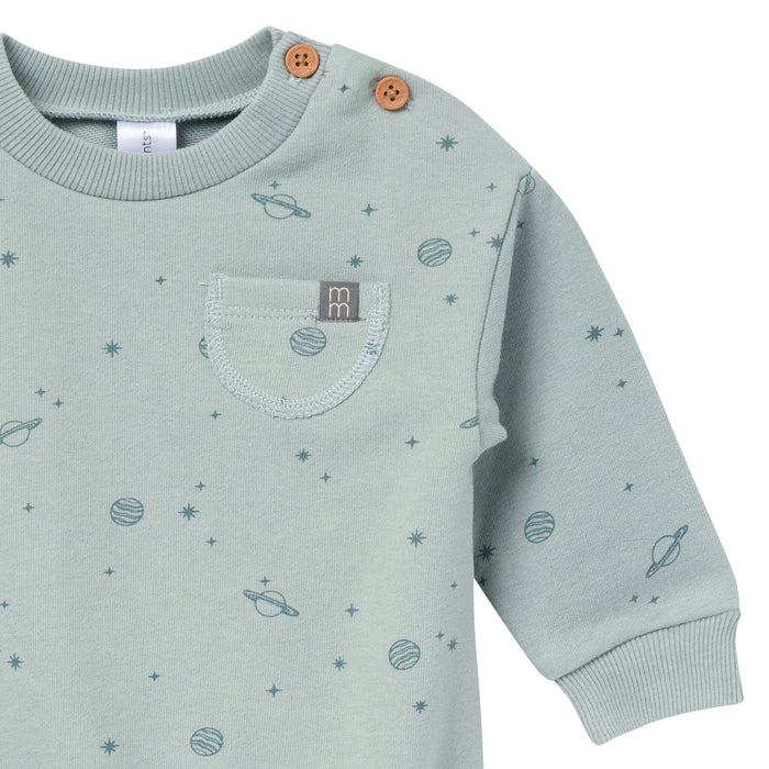 Baby Boys Slate Galaxy Bubble Romper Rompers Modern Moments™ by Gerber®
