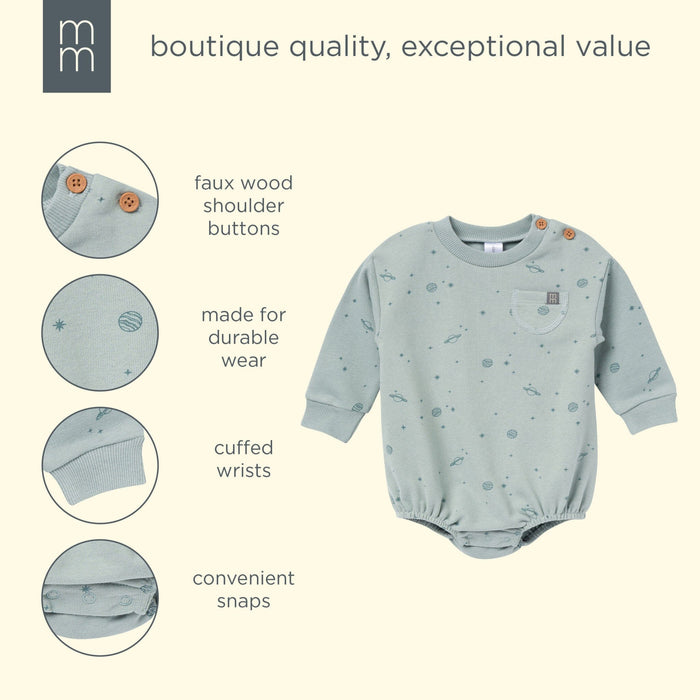 Baby Boys Slate Galaxy Bubble Romper rompers modern moments™ by Gerber®
