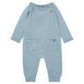 Baby Boys Teal Heather Raglan Sleeve & Long Leg Romper Rompers Modern Moments™ by Gerber®