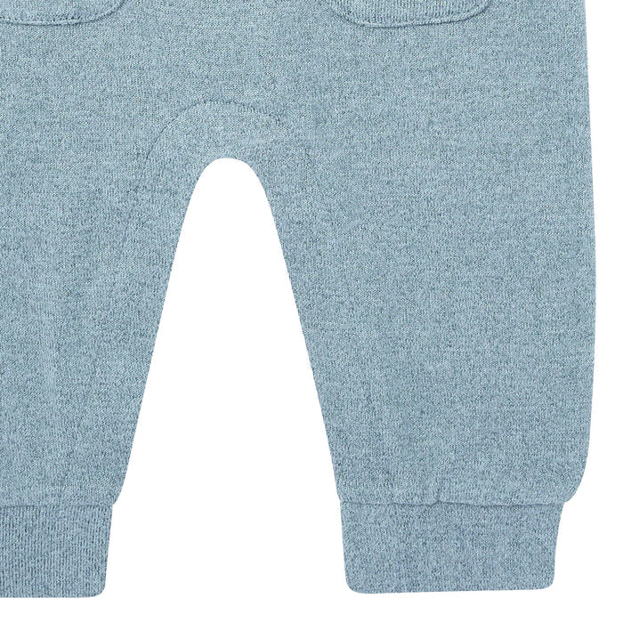 Baby Boys Teal Heather Raglan Sleeve & Long Leg Romper Rompers Modern Moments™ by Gerber®