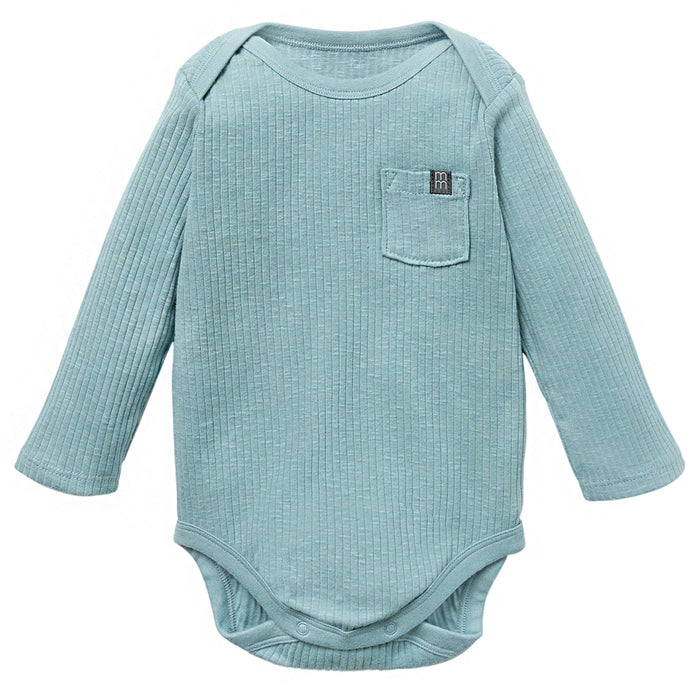 Baby Boys Md Teal Long Sleeve Bodysuit Tops Modern Moments™ by Gerber®