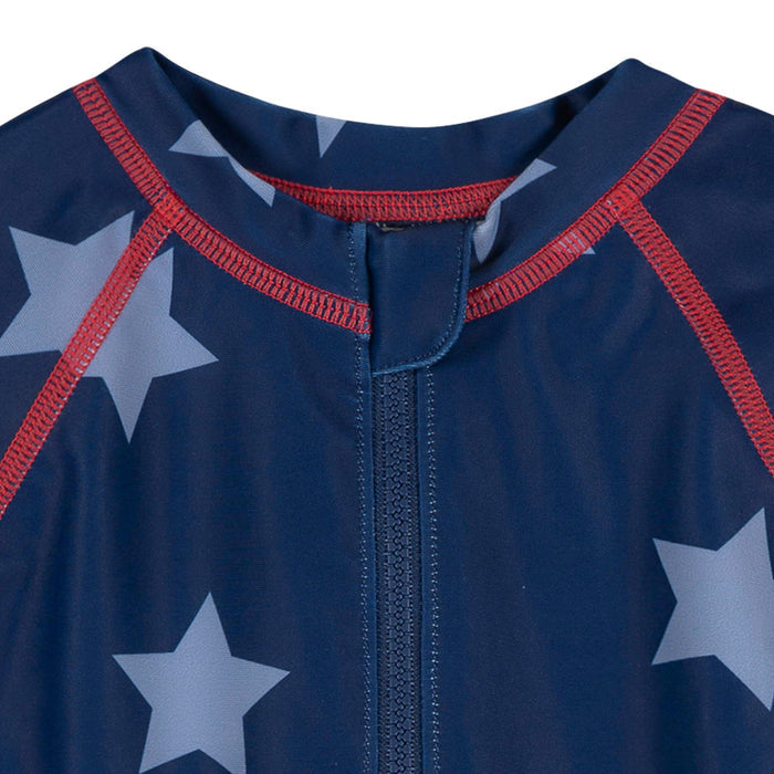 Baby Boys Blue Stars Long Sleeve Rashguard Swimwear Gerber®
