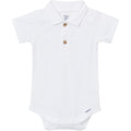 Baby Boys White Polo Bodysuit Onesies Bodysuits Gerber®